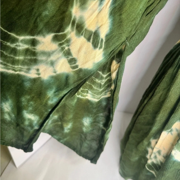 Earthbound Green Boho tie dye Dress size Medium - Picture 4 of 6